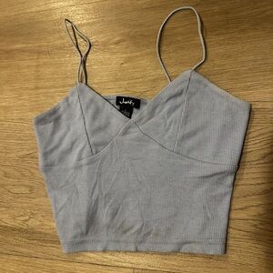 Women’s Light Blue Cropped Tank Top